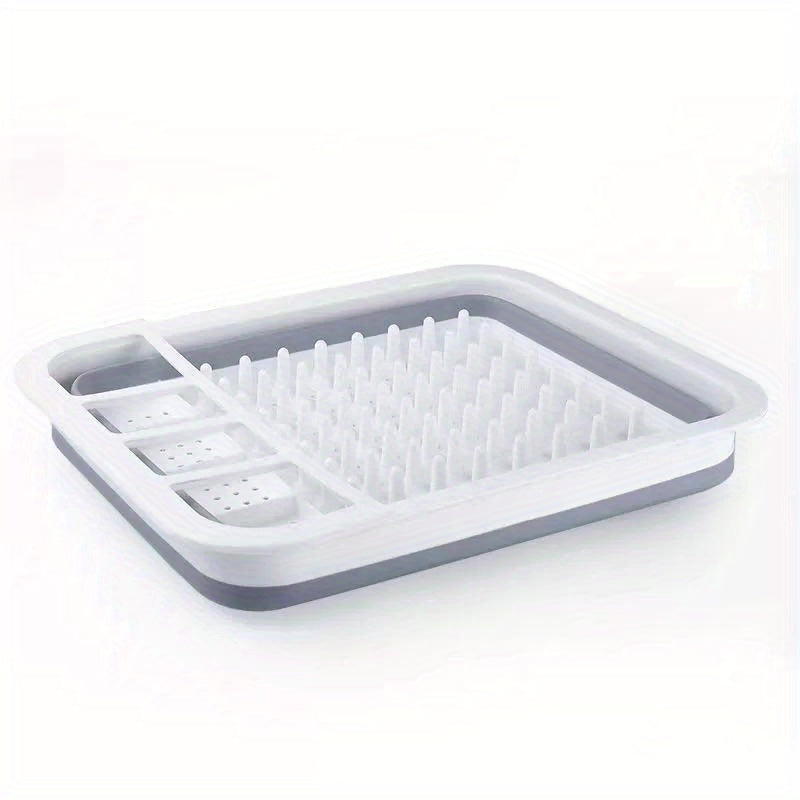 Compact And Collapsible Kitchen Hanger, Versatile Foldable Draining Basket, Various Tableware Organization, RV Furniture - Space-Saving Folding Storage.