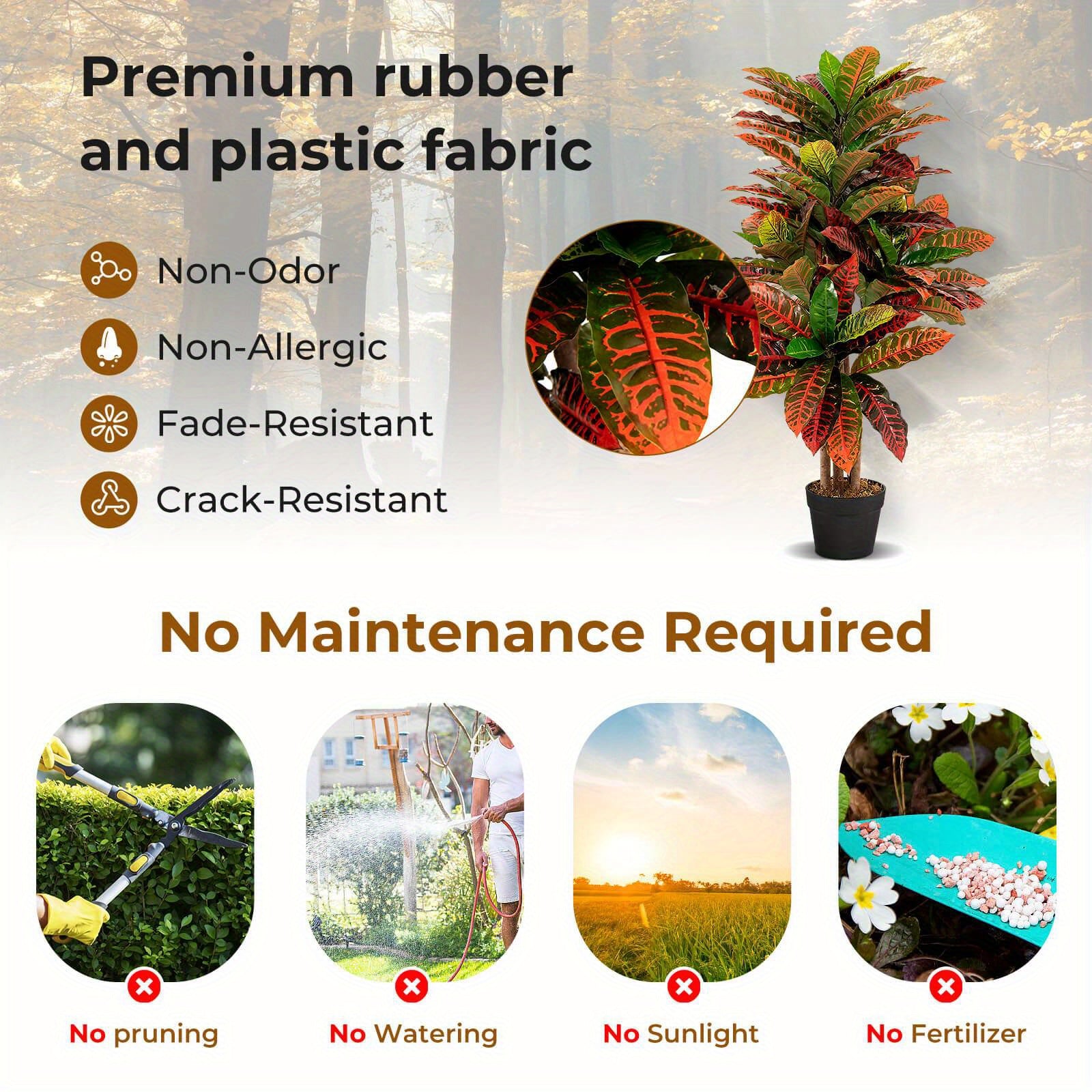 Plante artificielle de croton MULTIGOT 40\