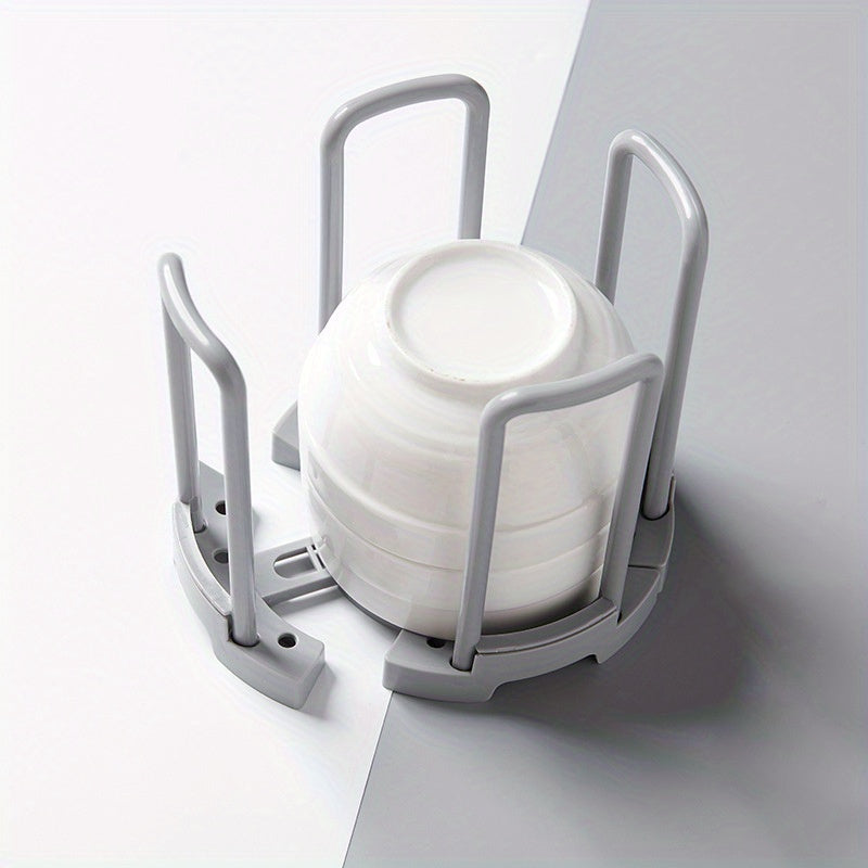 Adjustable Kitchen Bowl Rack, Space-Saving Cup Holder, Simple Fashion Design, Stackable Dish Storage Organizer, Home Kitchen Storage Equipment