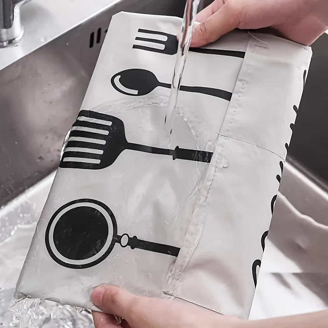 2pcs Kitchen Aprons , Polyester Aprons with Large Pockets, Ideal for Cooking, Gardening, and More - Durable Acrylic Fabric, Easy to Clean and Store, Kitchen Essentials | Modern Kitchenwear | Durable Apron