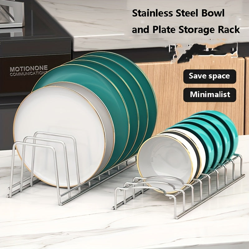 Space-Saving Stainless Steel Dish Drying Rack with Utensil Holder - 11.5\