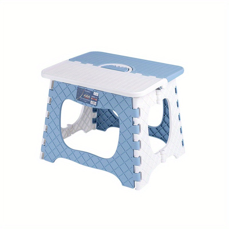 1pc Portable Folding Stool, Thickened Plastic Square Small Bench for Adults, Compact Household Mazar Mini, Outdoor Travel Fishing Foldable Bench, Outdoor Seating | Compact Design | Durable Plastic Bench