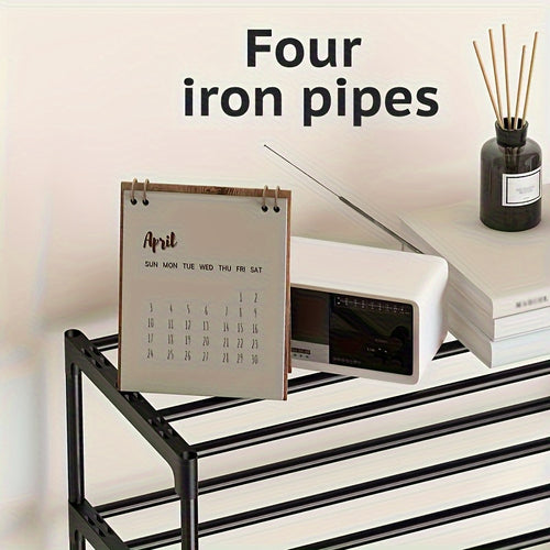 1 Stackable Shoe Rack, Multi-Layer Home Easy Entryway Shoe Holder, Suitable for Hallways, Entrances, and Balconies