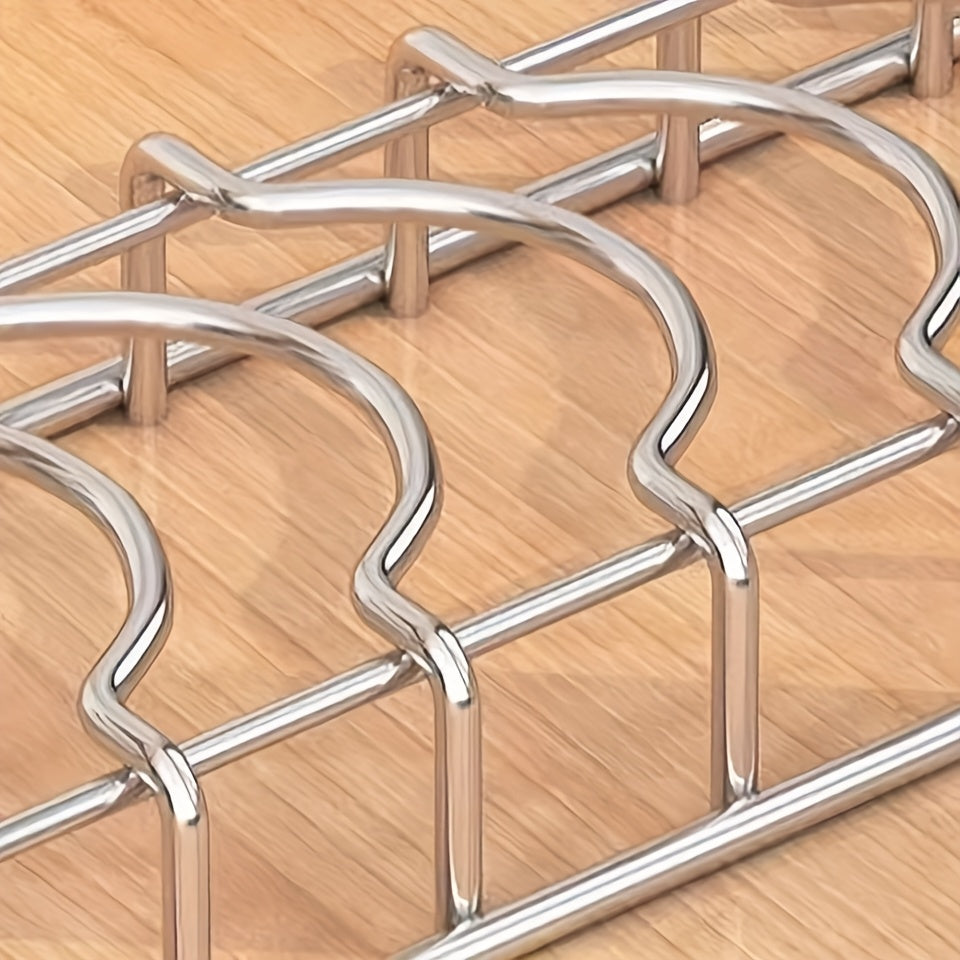 1pc Stainless Steel Dish Drying Rack, Rust-Proof Space-Saving Kitchen Organizer for Bowls and Plates, Simple Clean Design for Orderly Countertop Storage, Kitchen Storage Solution | Minimalist Dish Rack | Rustproof Stainless Steel, Dish Drying Rack
