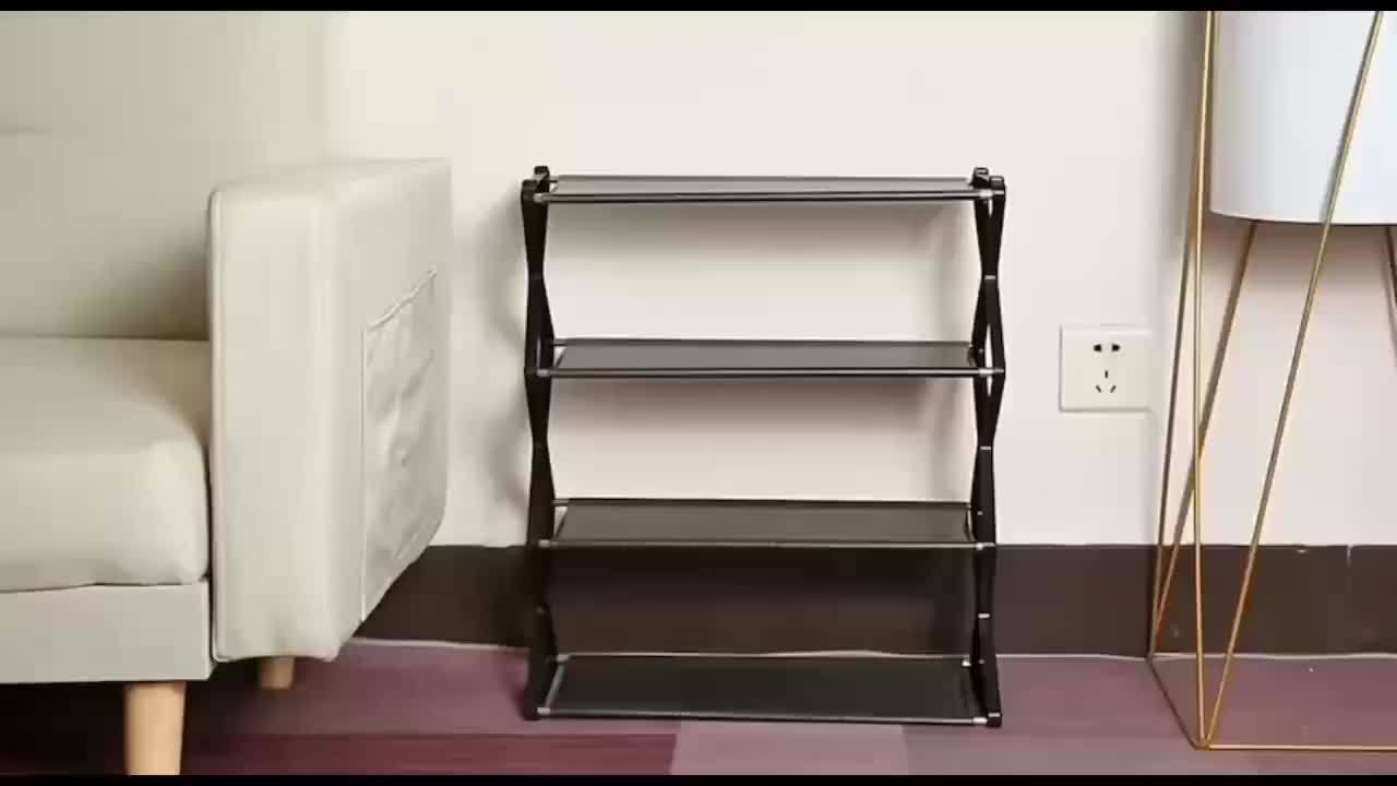 Elegant X-Shaped Metal Shoe Rack - Durable Iron Alloy, Easy Assembly, Space-Saving Design for Home & Dorm, Ideal for Storing Shoes and Accessories, Shoe Storage|Modern Shoe Rack|Durable Construction, Shoe Storage Rack